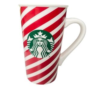 Starbucks 2019 Christmas Red White Striped Candy Cane Coffee Mug 16 oz Holiday